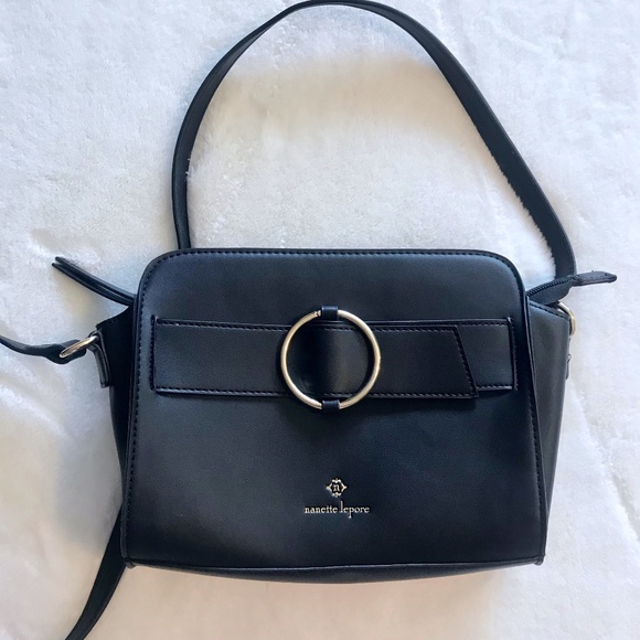 Nanette Lepore Handbags - Nanette Lepore black and gold crossbody bag